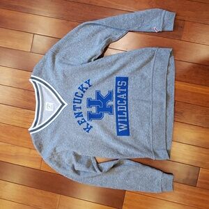 Kentucky Wildcats V Neck Sweatshirt Women's Medium.